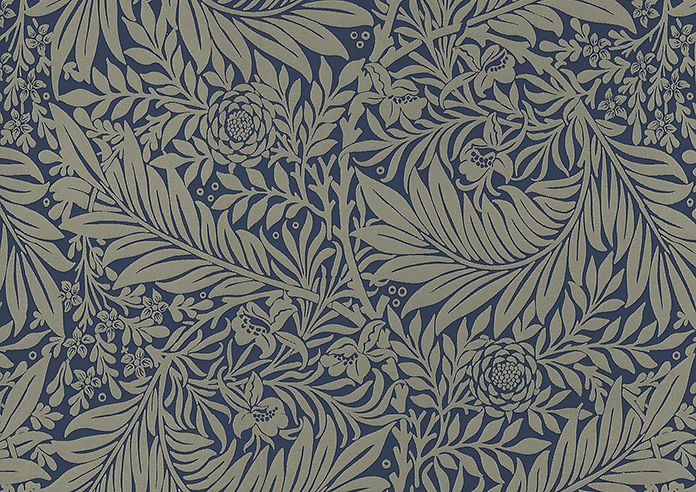 William Morris At Home Larkspur, Woven Indigo - Twist&Fit Roman Blind - Image 8